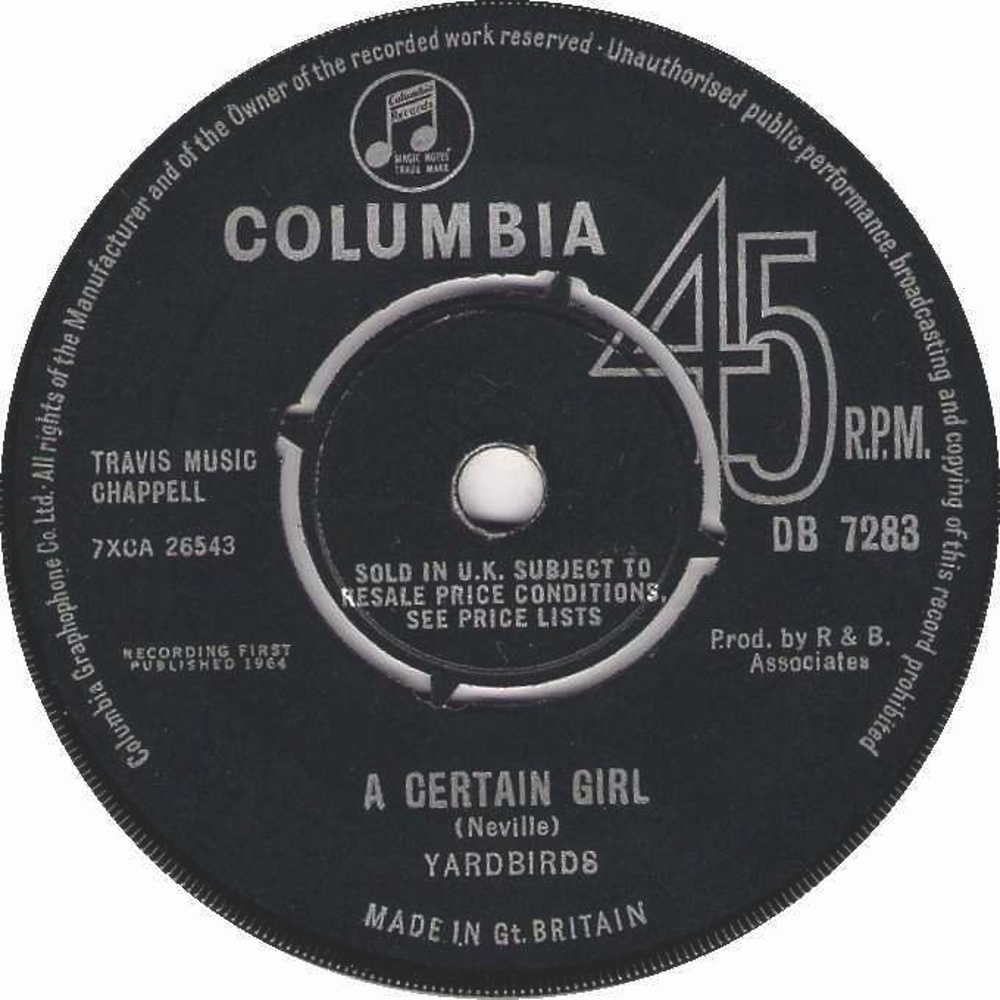 Yardbirds - I Wish You Would / A Certain Girl (1964)