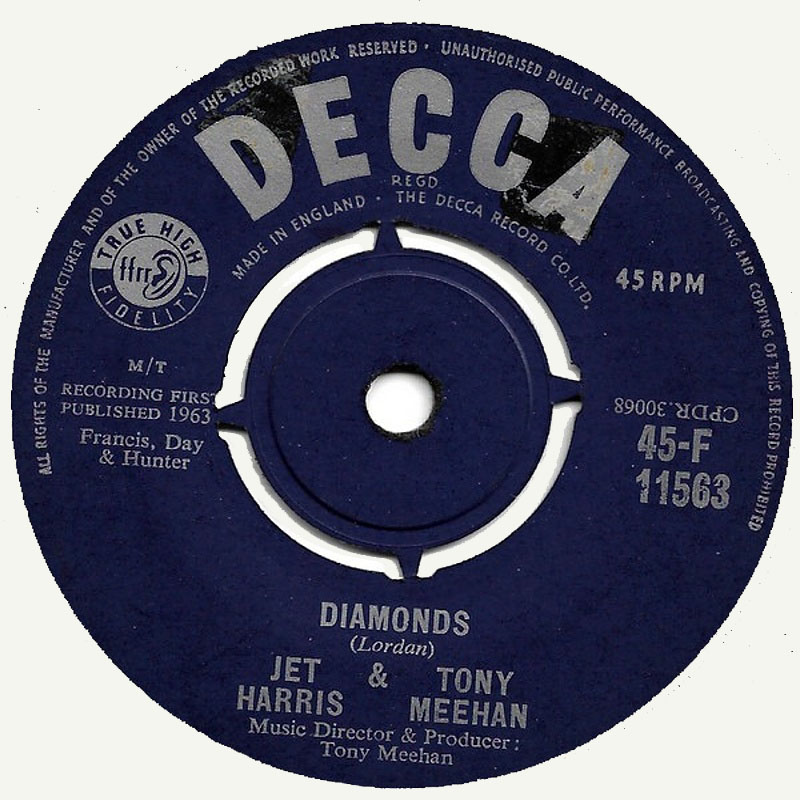 Jet Harris And Tony Meehan / Diamonds (Decca, UK)