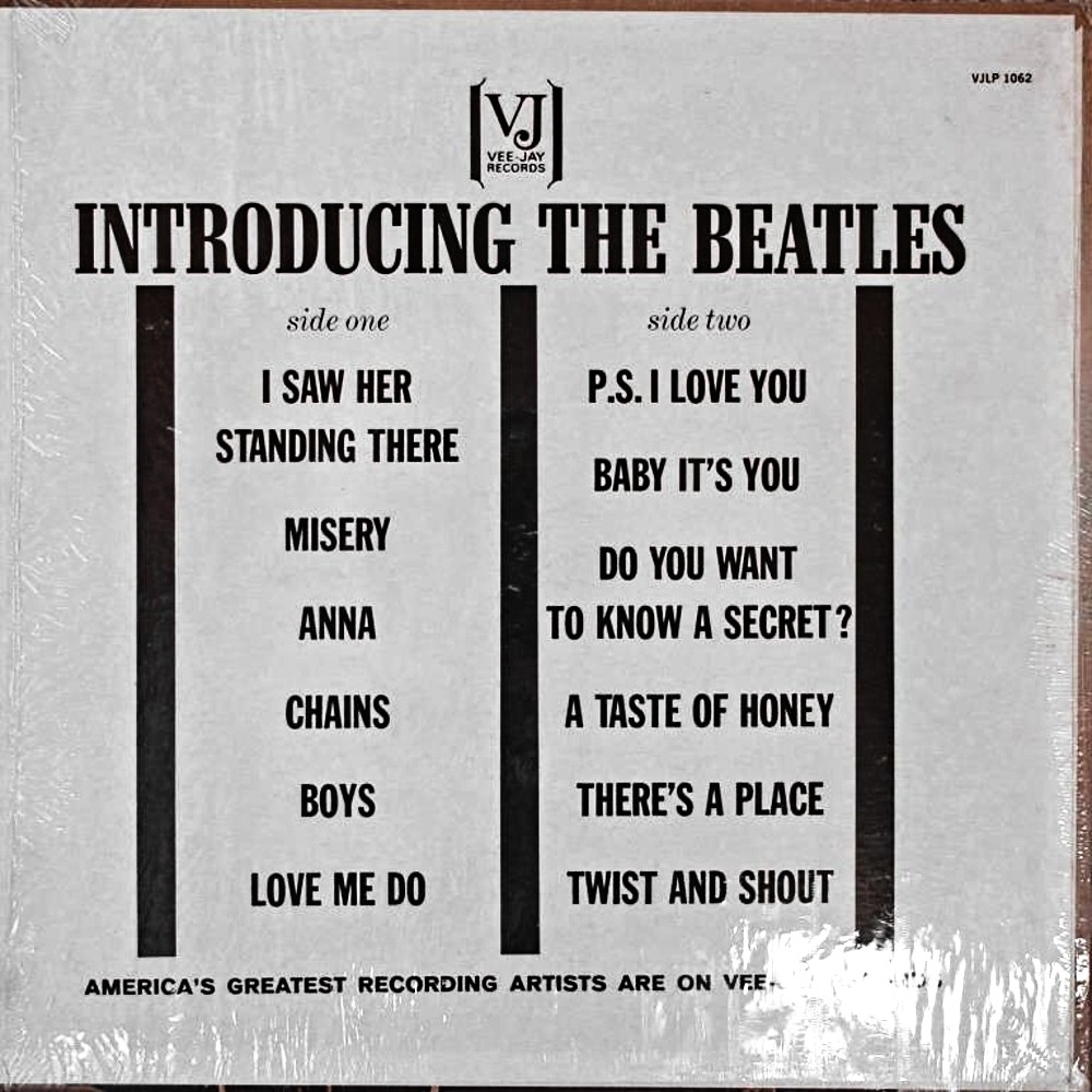 The Beatles / INTRODUCING THE BEATLES (Vee Jay) 1964