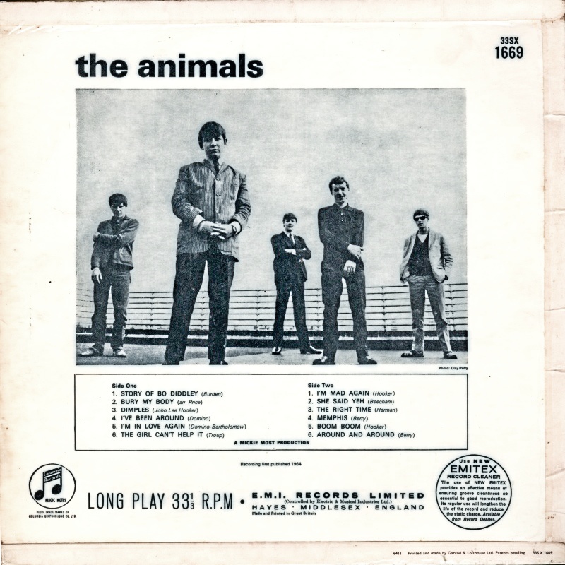 THE ANIMALS by The Animals (1964) Columbia (UK)