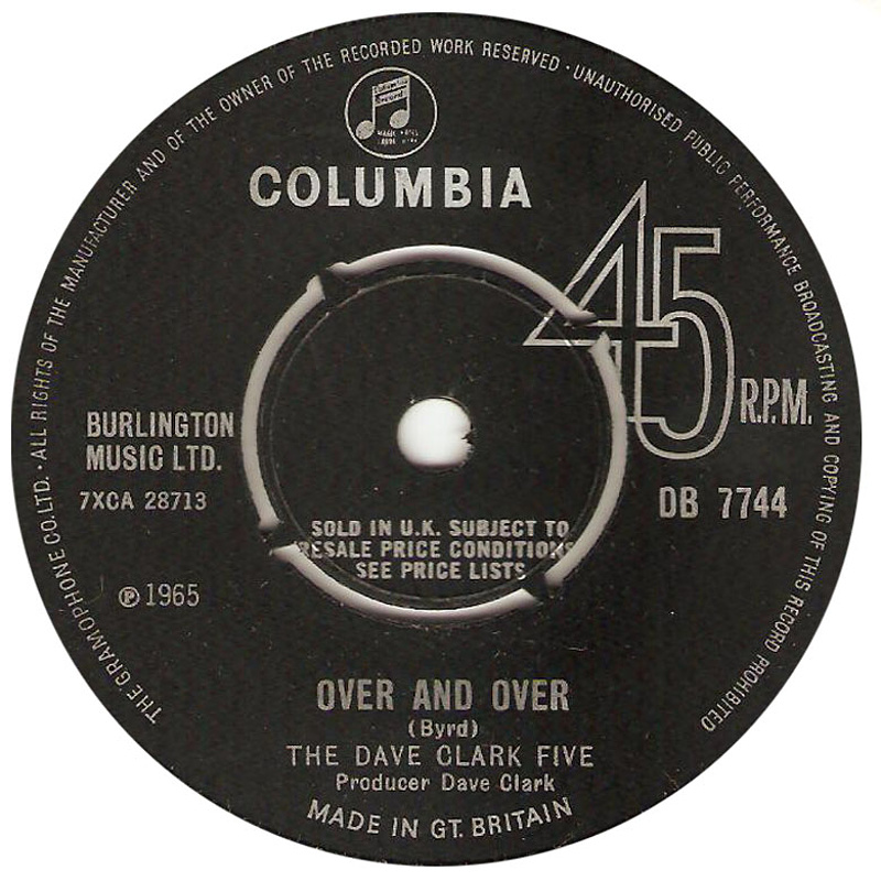 Over And Over / I'll Be Yours (My Love) (Columbia) 1965