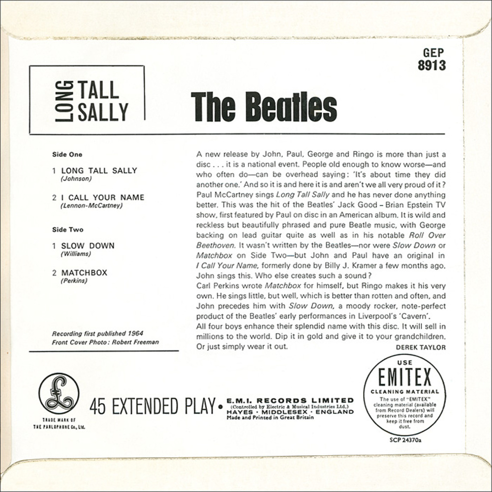 The Beatles - Long Tall Sally (EP/Parlophone) 1964