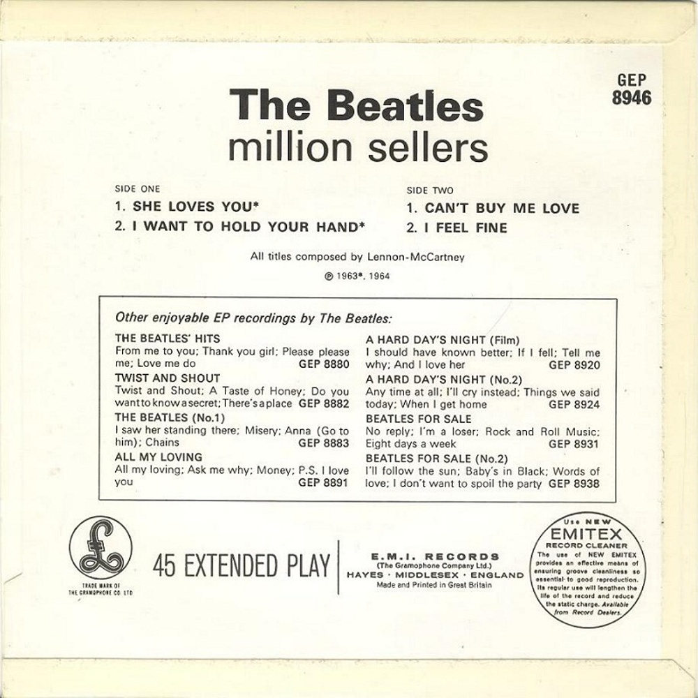 The Beatles / The Beatles' Million Sellers (EP/Capitol) 1965