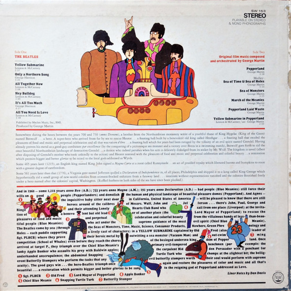 The Beatles / YELLOW SUBMARINE (Apple/USA) 1969