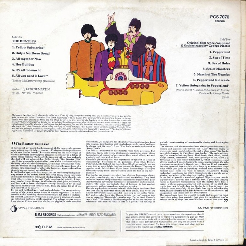 The Beatles / YELLOW SUBMARINE (Apple/UK) 1969