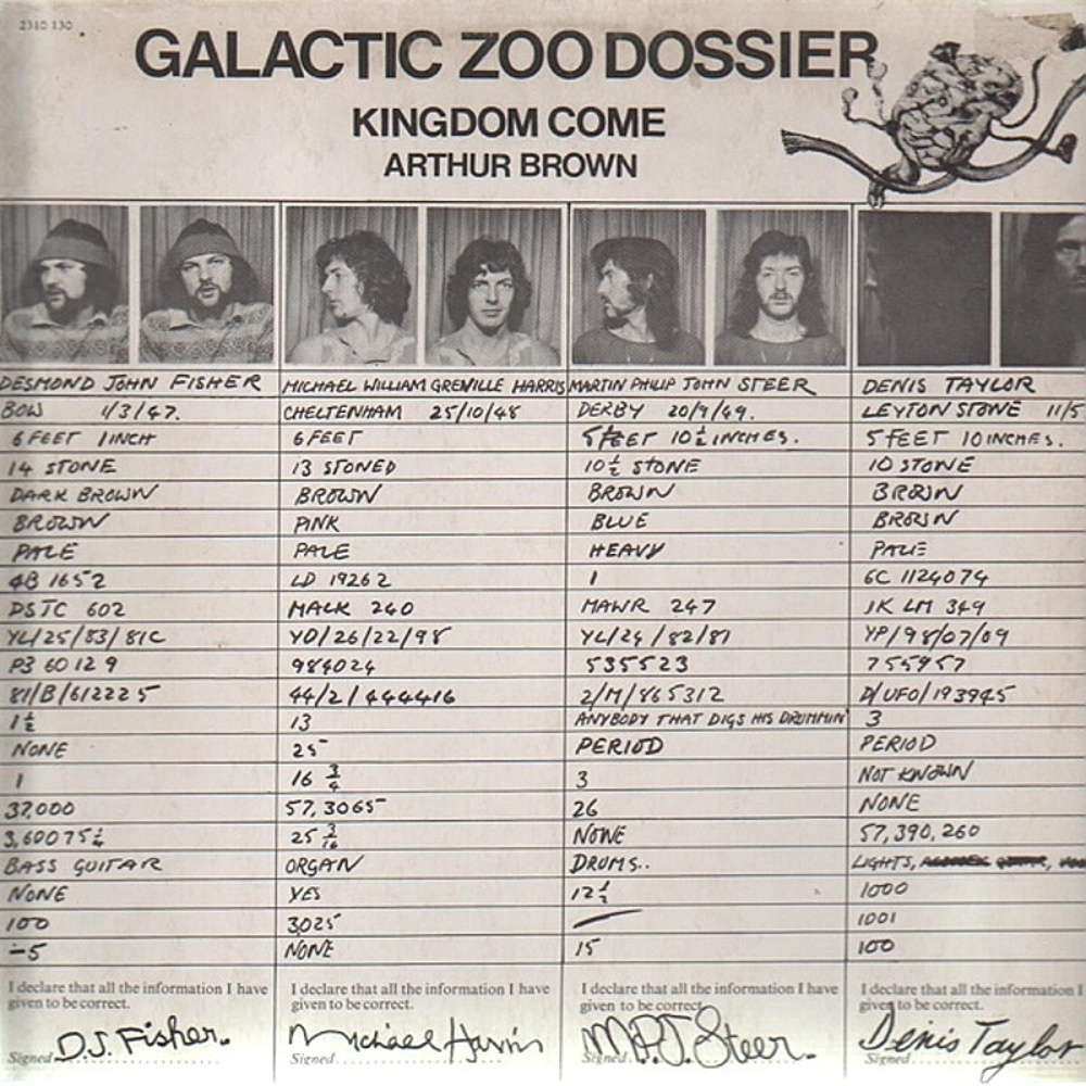 Kingdom Come / GALACTIC ZOO DOSSIER (Polydor) 1971