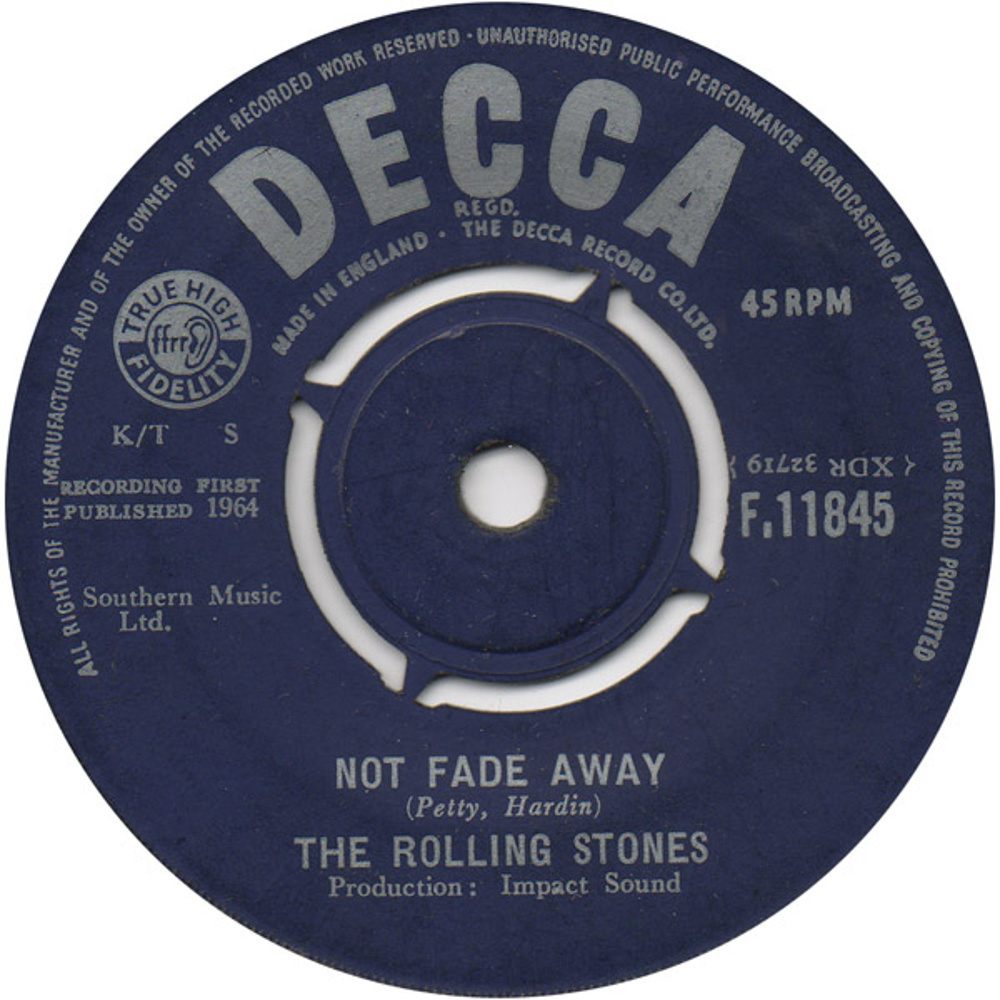 The Rolling Stones - Not Fade Away / Little By Little (1964) Decca