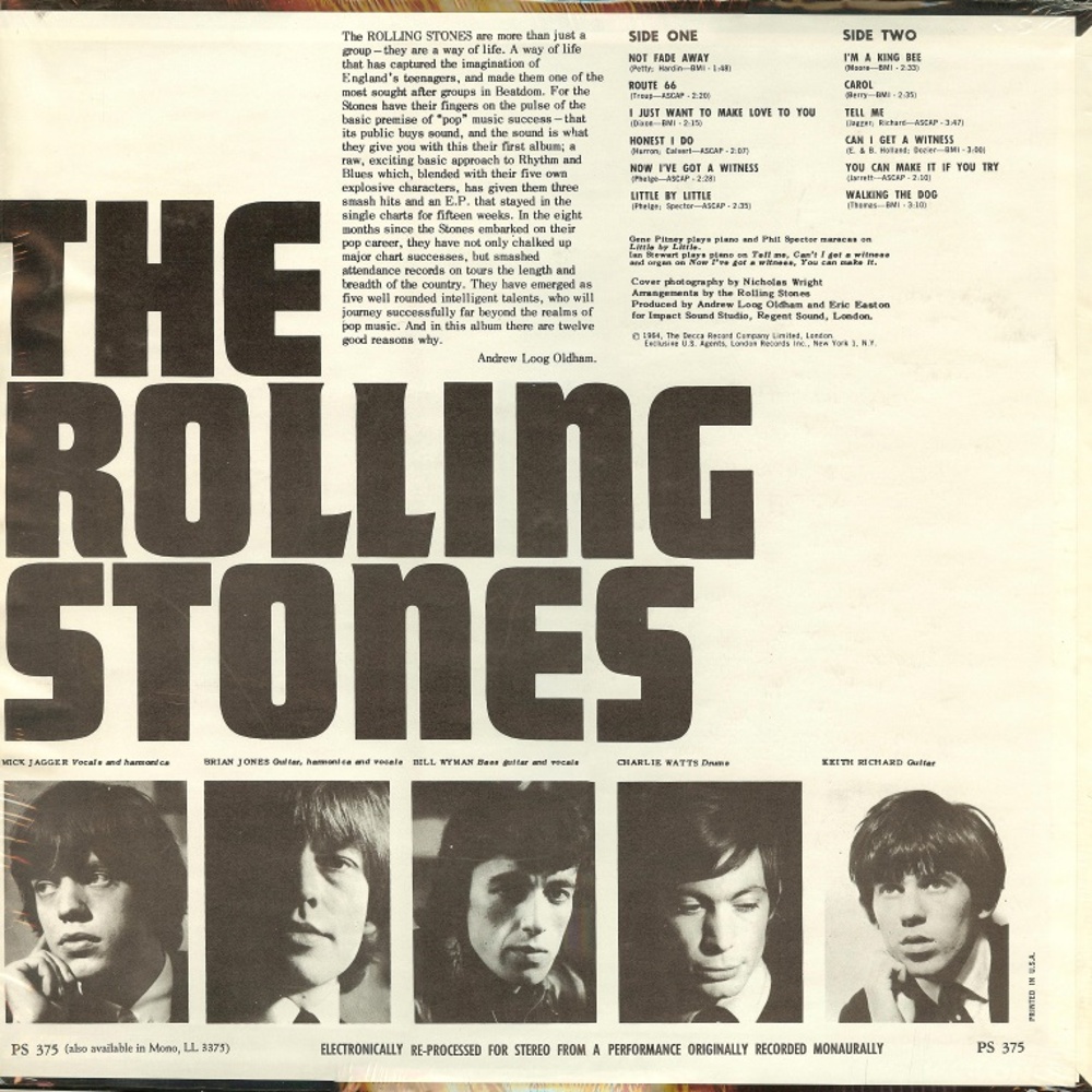 The Rolling Stones - ENGLAND'S NEWEST HIT MAKERS (LP-USA #1) / 1964 (London)